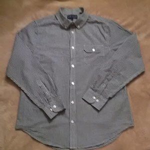 Black & White Plaid button down long sleeve shirt